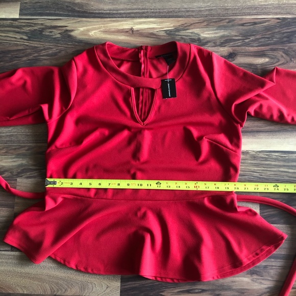 BNWT Ashley Stewart peplum blouse - Picture 8 of 8